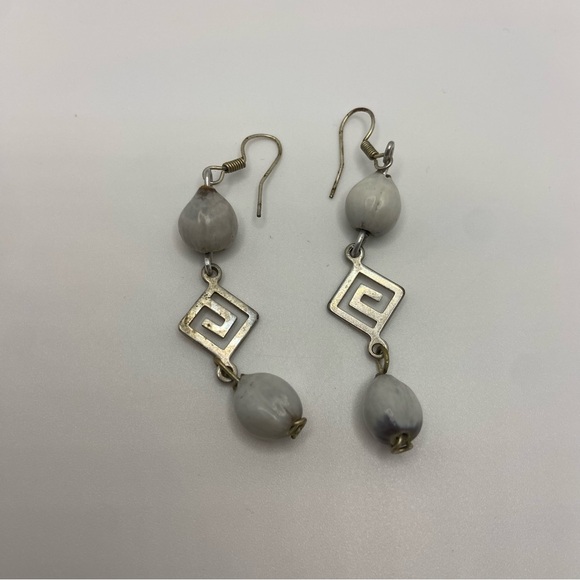 Camandula seeds handmade earrings - Picture 1 of 5